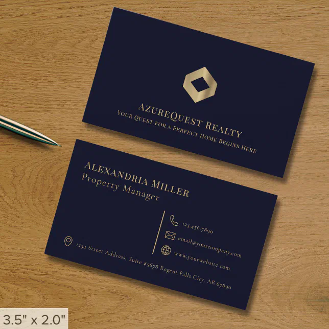 Navy Blue Luxury Logo Business Card Zazzle navy-blue-luxury-logo-business-card-zazzle