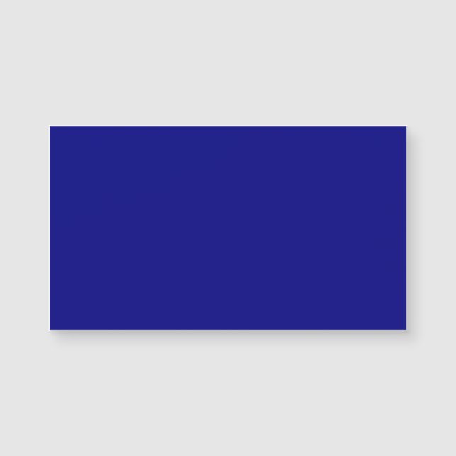 Navy Blue Magnetic Business Card (Front)