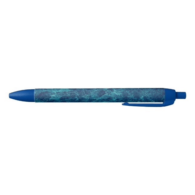 Navy Blue Marble Texture Ink Pen (Bottom)