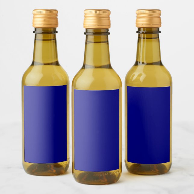 Navy Blue Mini Wine Label (Bottles)