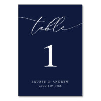 Navy Blue Minimalist Wedding | Event Custom