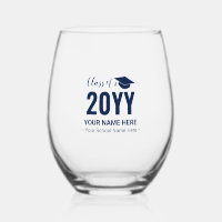 Navy Blue | Modern Graduation Gift Custom Text