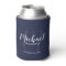 Navy Blue Modern Script Personalised Groomsmen