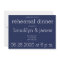 Navy Blue Modern Wedding Rehearsal Invitations