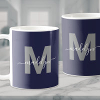 Navy Blue Monogram