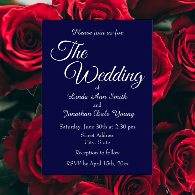 Navy Blue Monotone Simple Style Wedding (In Situ Wedding)