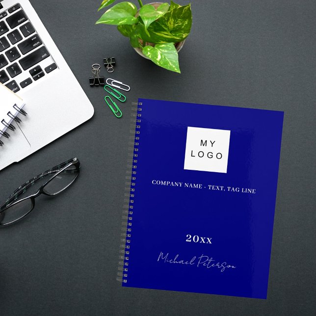 Navy blue name script business logo 2026 planner (Creator Uploaded)