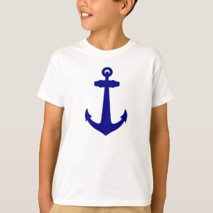 Navy Blue Nautical Anchor T-Shirt