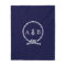 Navy Blue Nautical Rope and Anchor Monogrammed