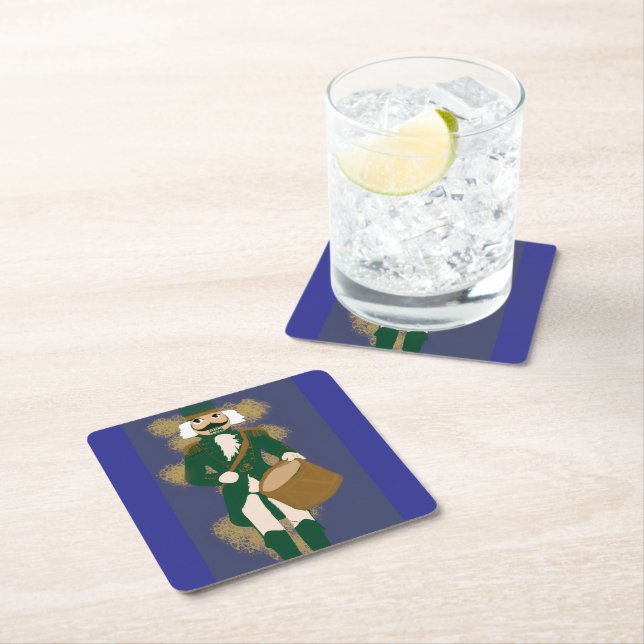 Navy Blue Nutcracker Coasters (Insitu)