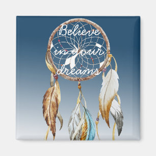 Navy Blue Ombre Dream catcher  Magnet