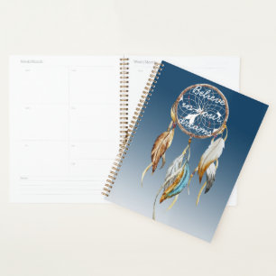 Navy Blue Ombre Dream catcher Planner