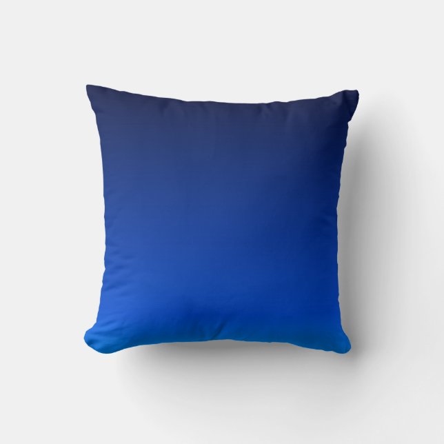 Navy blue ombre gradient cushion (Front)