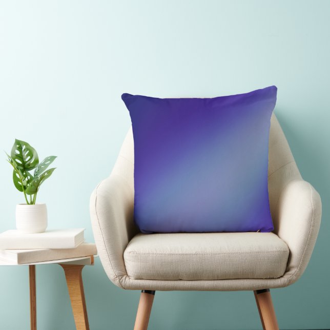 Navy Blue ombre moonlight  Cushion (Chair)