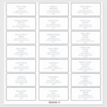 Navy Blue On White Wedding Guest Address Labels<br><div class="desc">These navy blue on white wedding guest address labels are perfect for your modern minimalist navy blue and white wedding. The design features minimal contemporary font accompanied by formal calligraphy. Keep it as is,  or choose to personalise it with your own artwork or photos!</div>