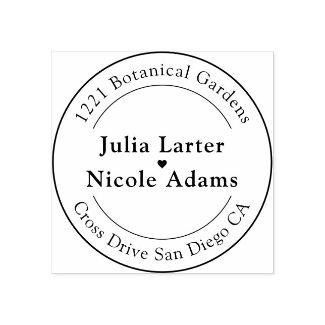 Navy Blue Orange Spring Tulip Flowers Wedding Rubber Stamp (Imprint)