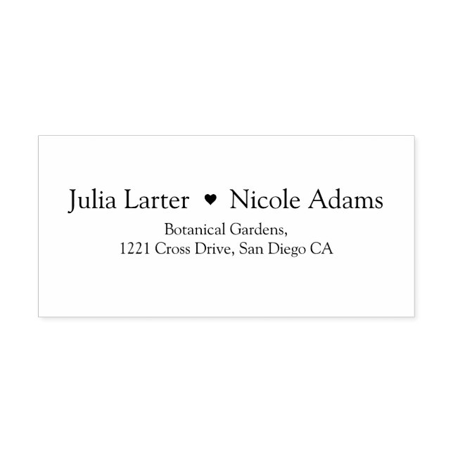 Navy Blue Orange Spring Tulip Flowers Wedding Self-inking Stamp (Design)