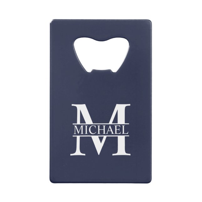 Navy Blue Personalised Monogram and Name (Front)