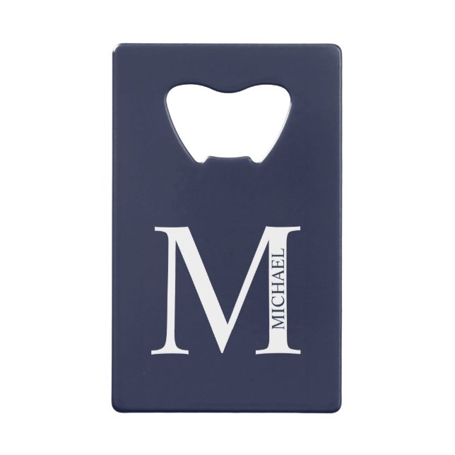 Navy Blue Personalised Monogram and Name (Front)