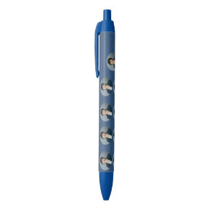 Navy Blue Personalised Photo Pen Elegant Style