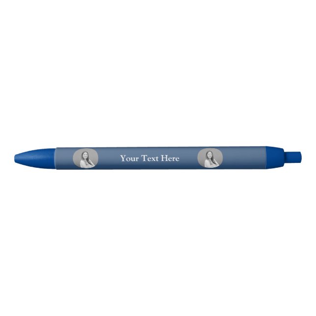Navy Blue Personalized Name Pen Elegant Style (Front)