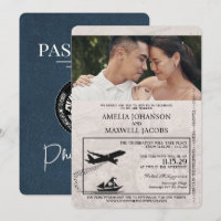 Navy Blue Philippines Passport Wedding