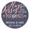Navy Blue Pink Hug and Kisses From New Mr and Mrs