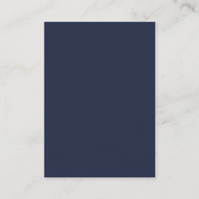 Navy Blue Place Card (Front)