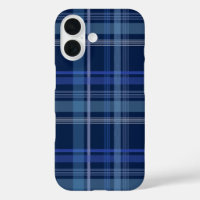 Navy Blue Plaid Tartan Cute Retro Aesthetic