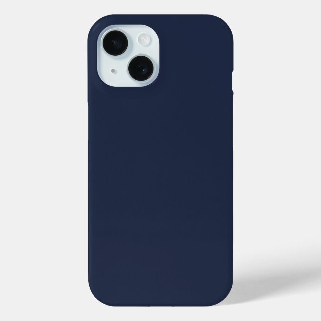 Navy Blue Plain Colour Phone Case (Back)