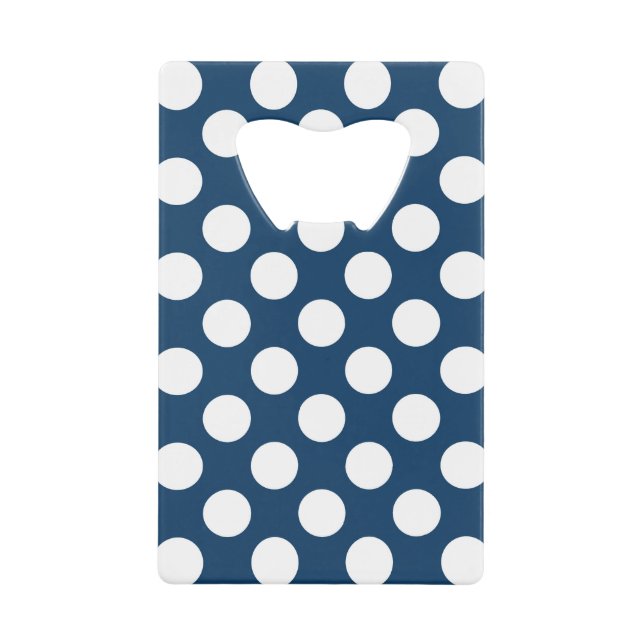 Navy Blue Polka Dots, Polka Dot Pattern, Dots (Front)