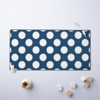 Navy Blue Polka Dots, Polka Dot Pattern, Dots