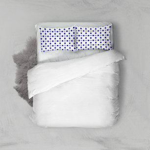 Navy Blue Polka Dots, Polka Dot Pattern, Dots Pillowcase