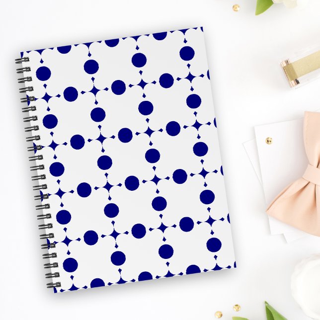 Navy Blue Polka Dots, Polka Dot Pattern, Dots Planner (Creator Uploaded)