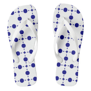 Navy Blue Polka Dots, Polka Dot Pattern, Dots Thongs