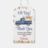 Navy Blue Pumpkin Truck Fall Baby Shower