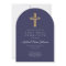 Navy Blue Religious Cross Boy First Communion