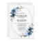 Navy Blue Rose Boho Geometric Wedding