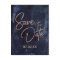Navy Blue & Rose Gold Wedding Save the Date