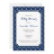 Navy Blue Scallop Pattern Baby Shower
