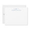 Navy Blue Script Monogram Modern Swash Stationery