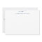Navy Blue Script Monogram Modern Swash Stationery