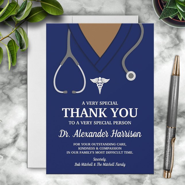Navy Blue Scrubs Medical Professional Thank You (Creator Uploaded)