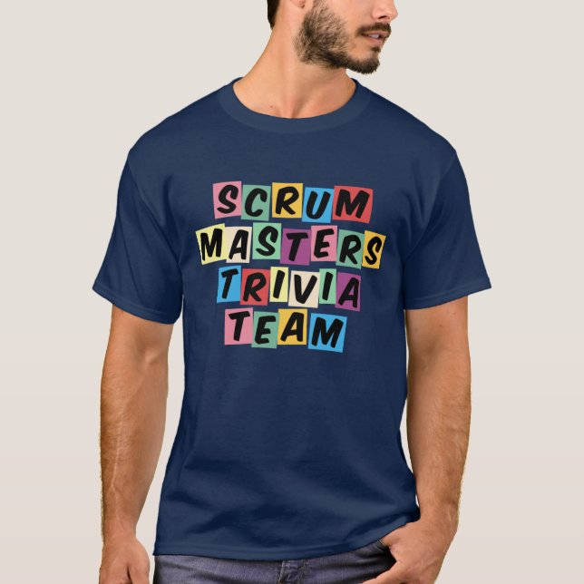 Navy Blue Scrum Masters Shirt (Front)