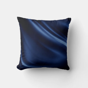 Navy blue silk satin silky pattern textile elegant cushion