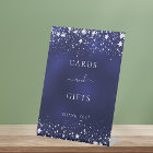 Navy blue silver stars cards gifts