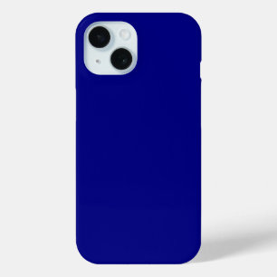 Navy Blue Solid Colour iPhone 15 Case