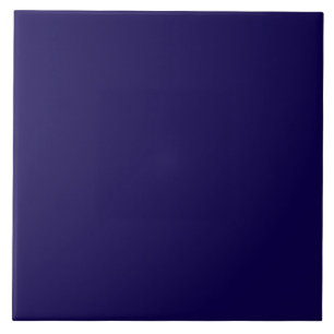 Navy blue solid colour ceramic tile