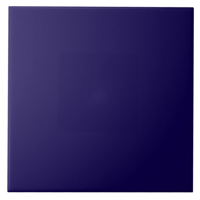 Navy blue solid colour ceramic tile (Front)