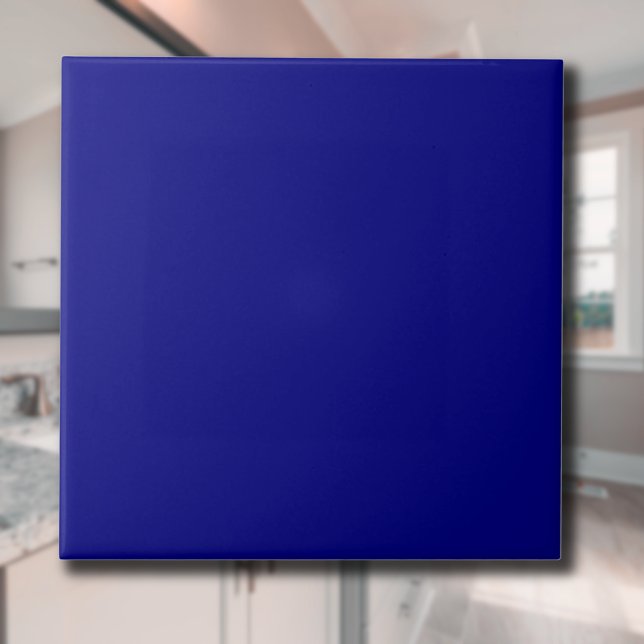 Navy Blue Solid Colour | Classic | Elegant Ceramic Tile (Creator Uploaded)